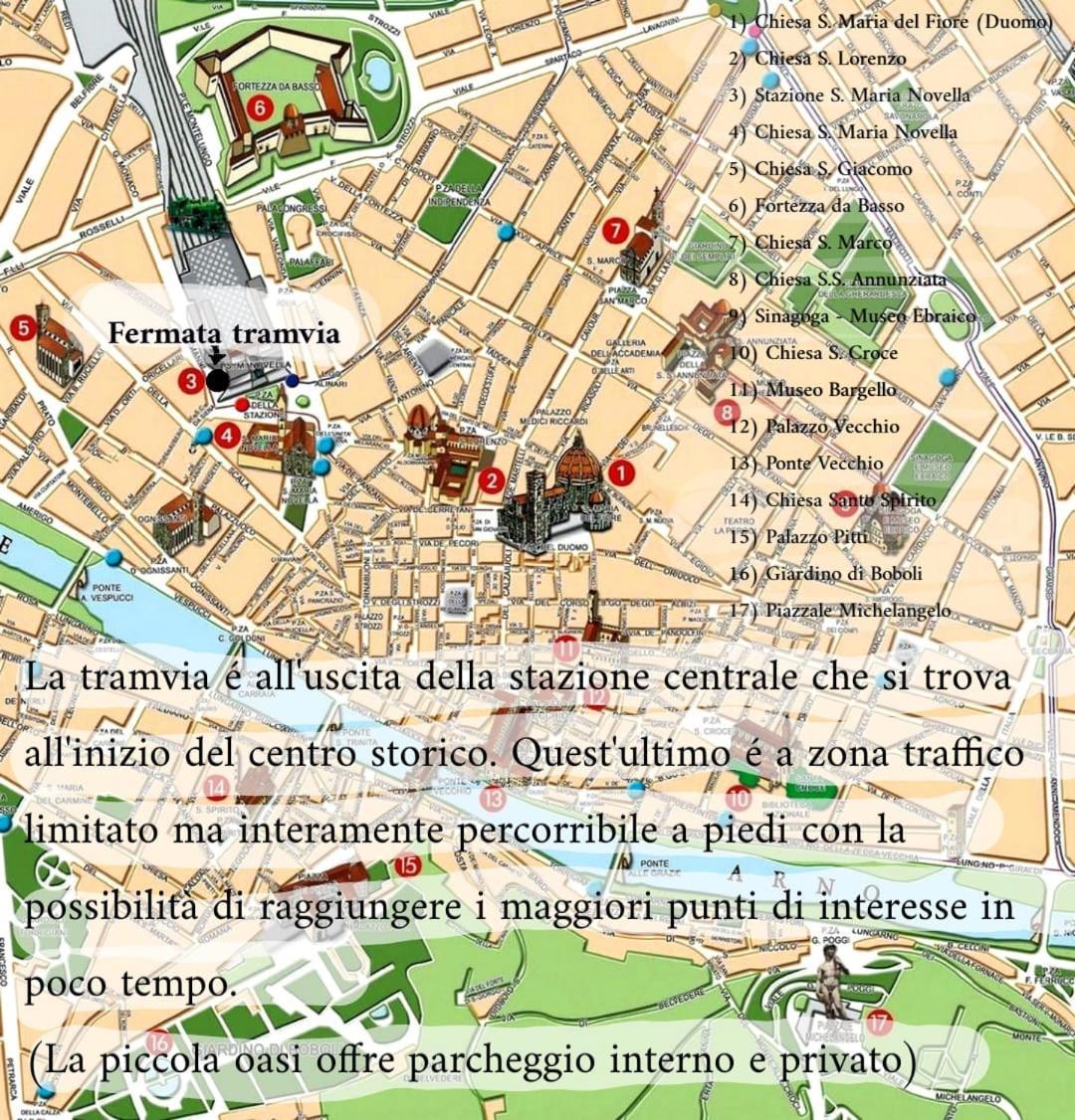 Ferienwohnung La Piccola Oasi Con Parcheggio Florenz Exterior foto